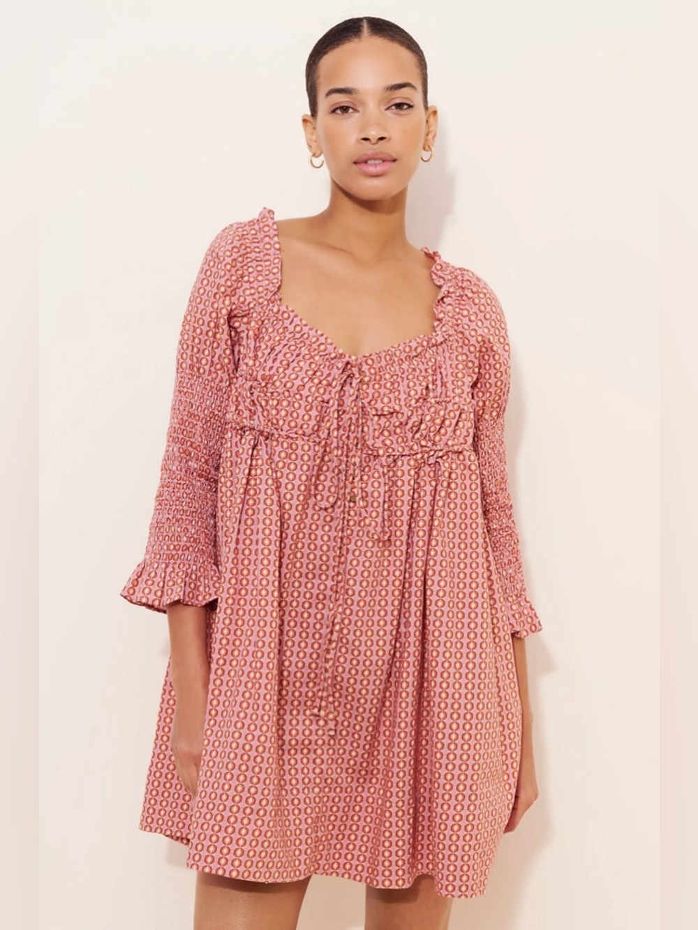 Free People Star Dip Mini Dress - Glass Roses Combo - Picture 2 of 12
